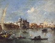 Francesco Guardi The Giudecca with the Zitelle Sweden oil painting reproduction
